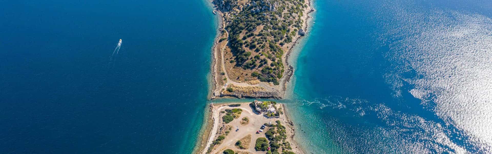 Δίαυλος λιμνοθάλασσα Ηραίου Λίμνη Βουλιαγμένης πέρασμα