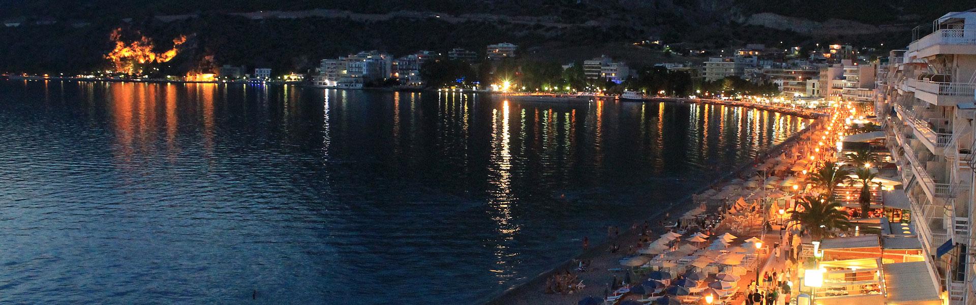 Loutraki night view