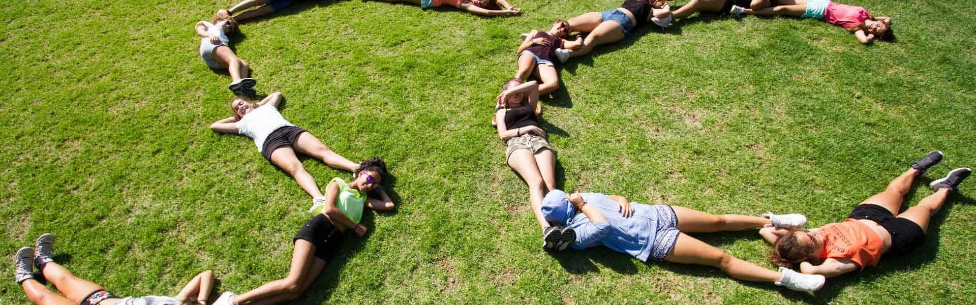 Kids playing on the ground