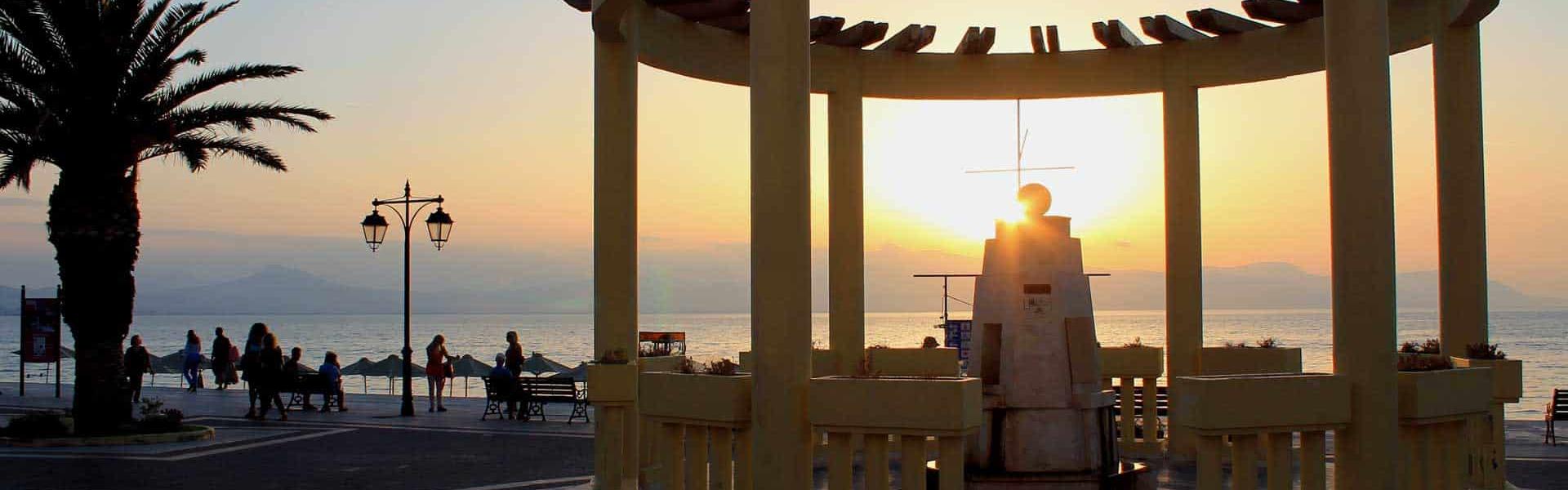 Loutraki attraction in the seaside square