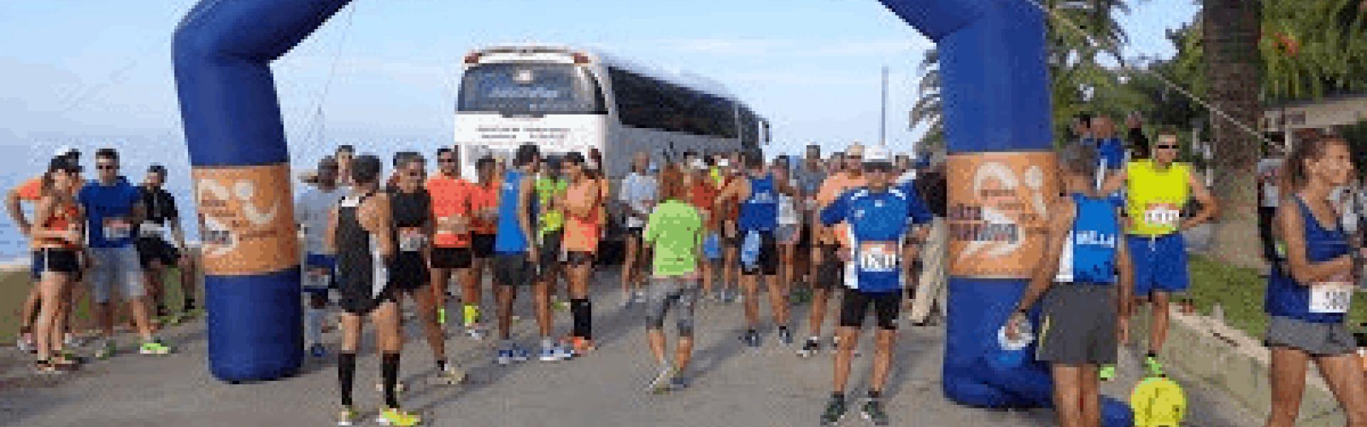 Athletes at the starting point