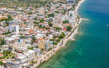 Άγιοι Θεόδωροι - Πανοραμική θέα Άγιοι Θεόδωροι Δήμος Λουτρακίου