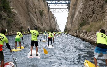 αγώνες SUP στον Ισθμό