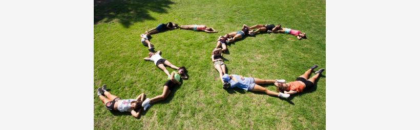 Kids playing on the ground