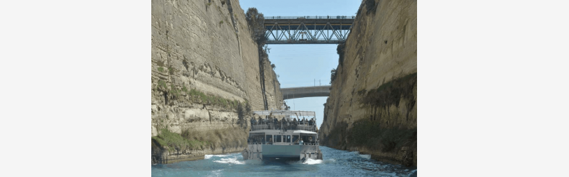 Canal of Isthmus in Corinth